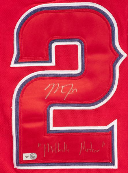 Lot Detail - 2012 Mike Trout Signed Angels Jersey Inscribed “Millville  Meteor” (MLB Authenticated)