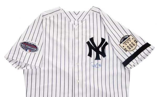 Lot Detail - 2008 Phil Coke Game Worn and Signed N.Y. Yankees Home