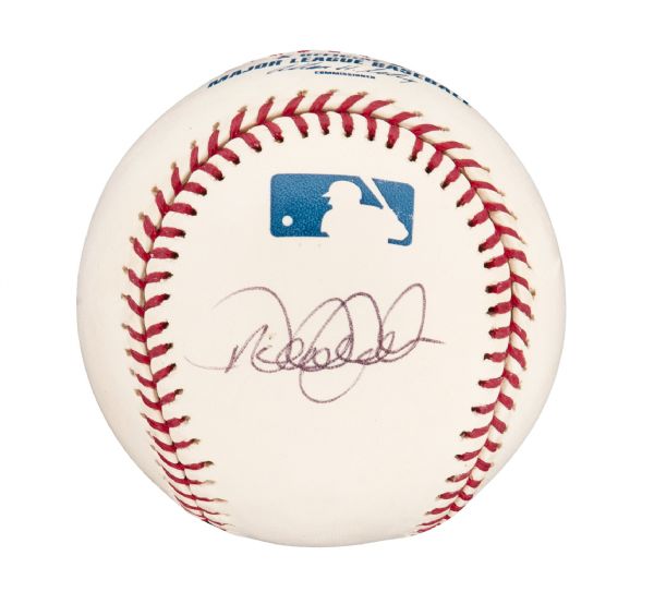 Derek Jeter Signed Autograph Omlb Official Major League Baseball