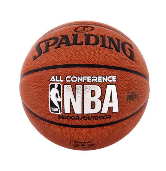 Larry Bird and Magic Johnson Autographed Spalding Indoor / Outdoor  Basketball