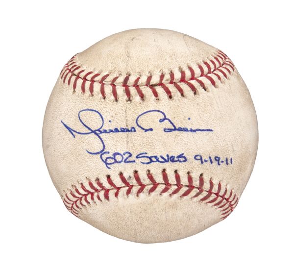 Lot Detail - 2011 Mariano Rivera Game Used and Signed Baseball