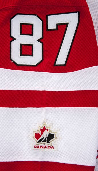 Lot Detail - Sidney Crosby Signed Jersey Game Model Team Canada