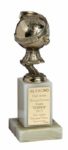 Al Pacinos 1973 Golden Globe Award for Best Actor in "Serpico"  (Martin Bregman LOA)