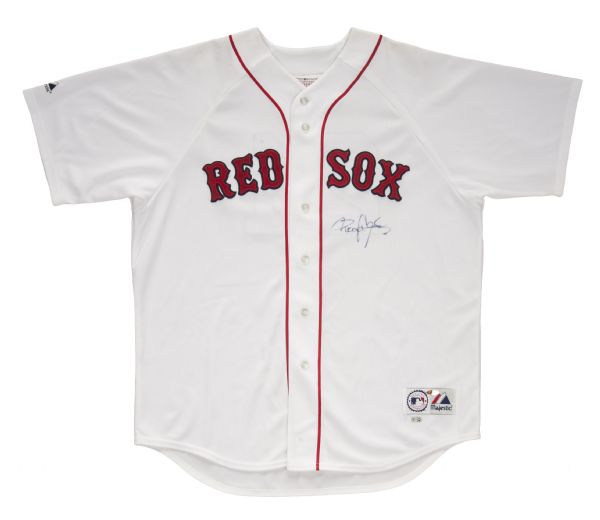 Roger Clemens Signed Boston Red Sox White Majestic Replica