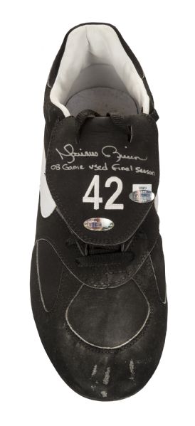 Mariano Rivera Signed LE Pair of Nike Cleats Inscribed Last to wear #42  #21/42 (Steiner COA)