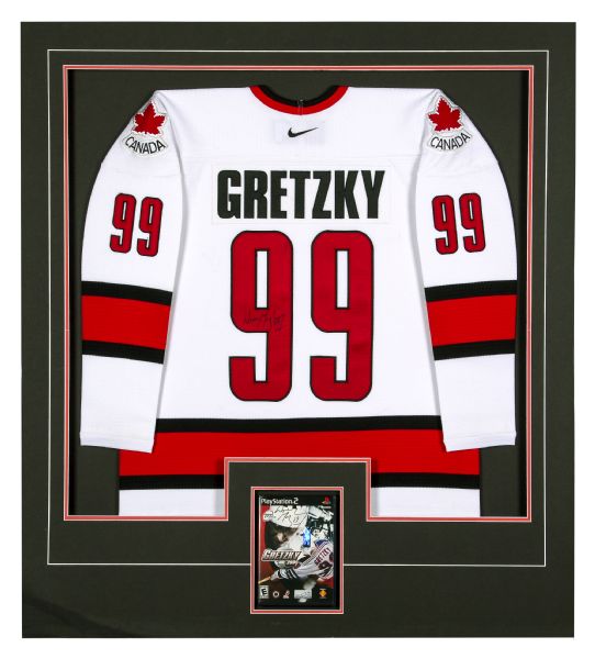 Lot Detail - Wayne Gretzky Signed Team Canada Hockey Jersey