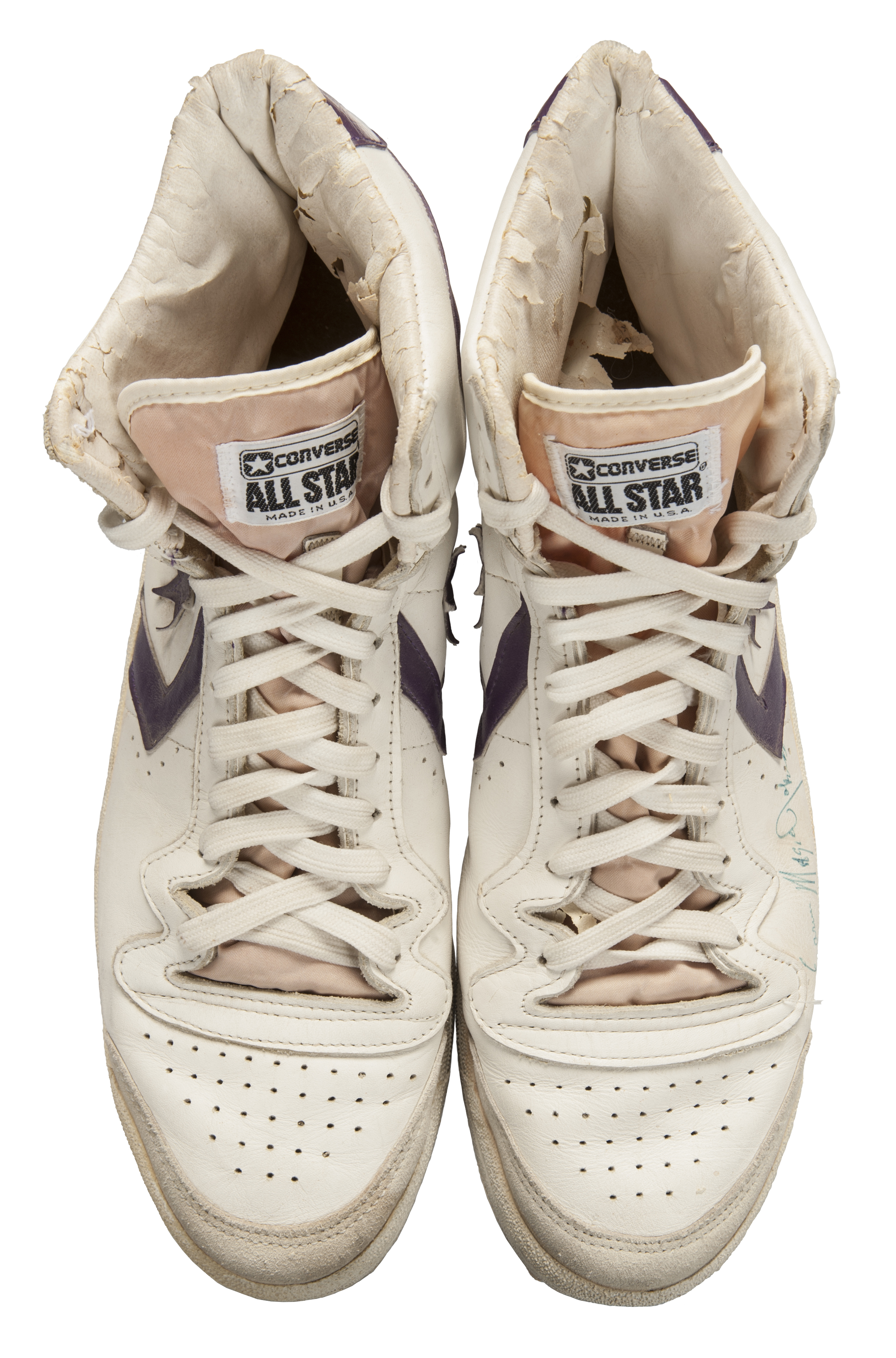 Lot Detail - Magic Johnson Game Used Converse Sneakers, circa 1983-85