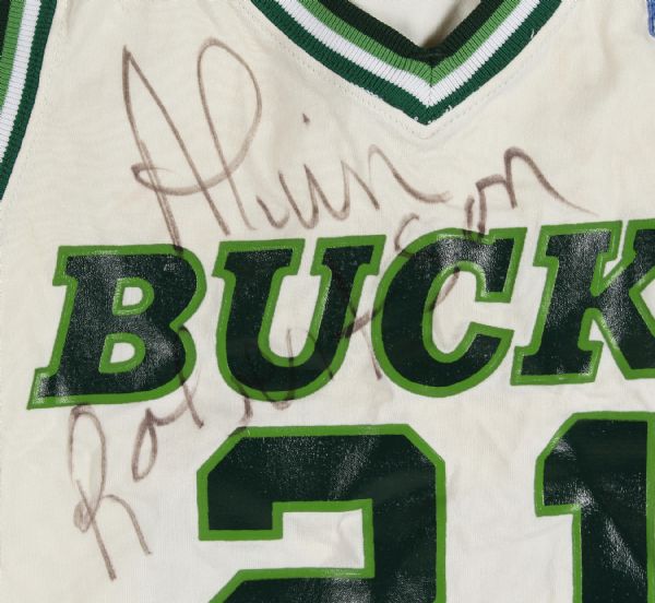 Lot Detail - Alvin Robertson Game Worn and Signed Milwaukee Bucks