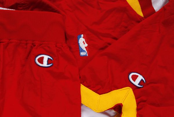 1994-95 Atlanta Hawks Game Worn Warm Up Uniform (Pants and, Lot #43134