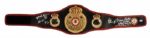 Sugar Ray Leonard, Thomas Hearns, and Roberto Duran Signed Championship Belt