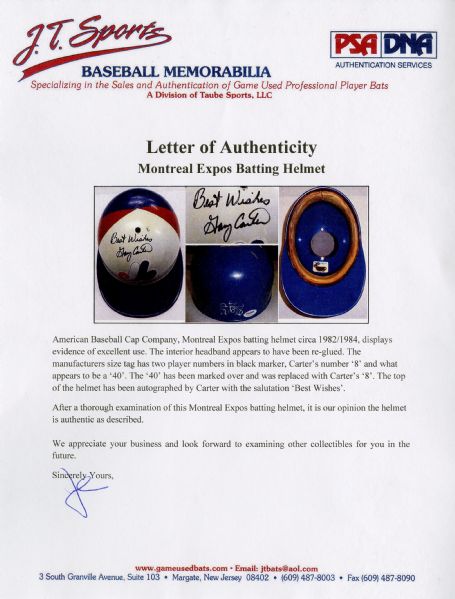 Gary Carter Signed Custom Expos Baseball Card PSA/DNA COA Autograph Hall of  Fame