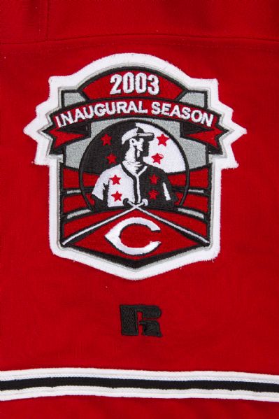 Adam Dunn player worn jersey patch baseball card (Cincinnati Reds) 2004  Donruss Playoff Prestige #PC2