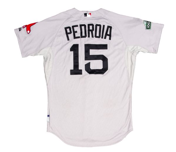 Lot Detail - 2012 Dustin Pedroia Game Used Boston Red Sox Road Jersey (MLB  Authenticated)