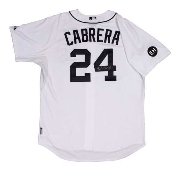 Lot Detail - 2010 Miguel Cabrera Game Worn and Signed Detroit Tigers Home  Jersey (MLB Authenticated)