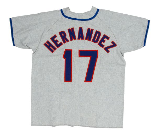 Lot Detail - Keith Hernandez Signed and Inscribed Mets Road Jersey