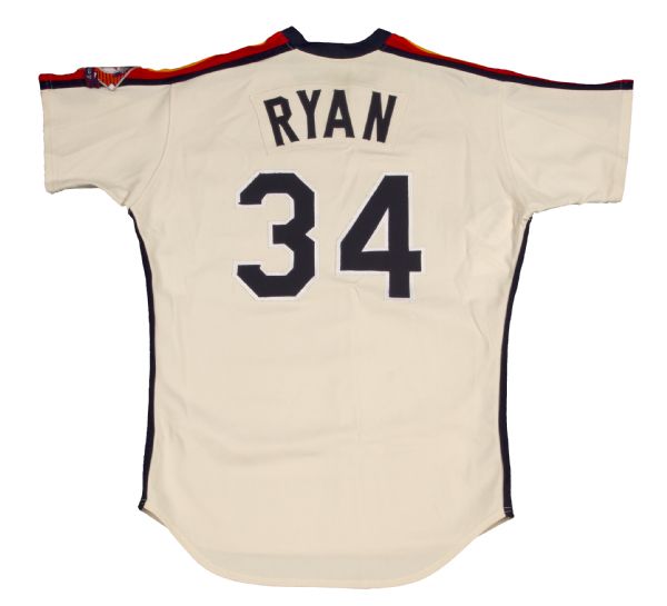 1986 Nolan Ryan Game Worn Houston Astros Jersey.  Baseball