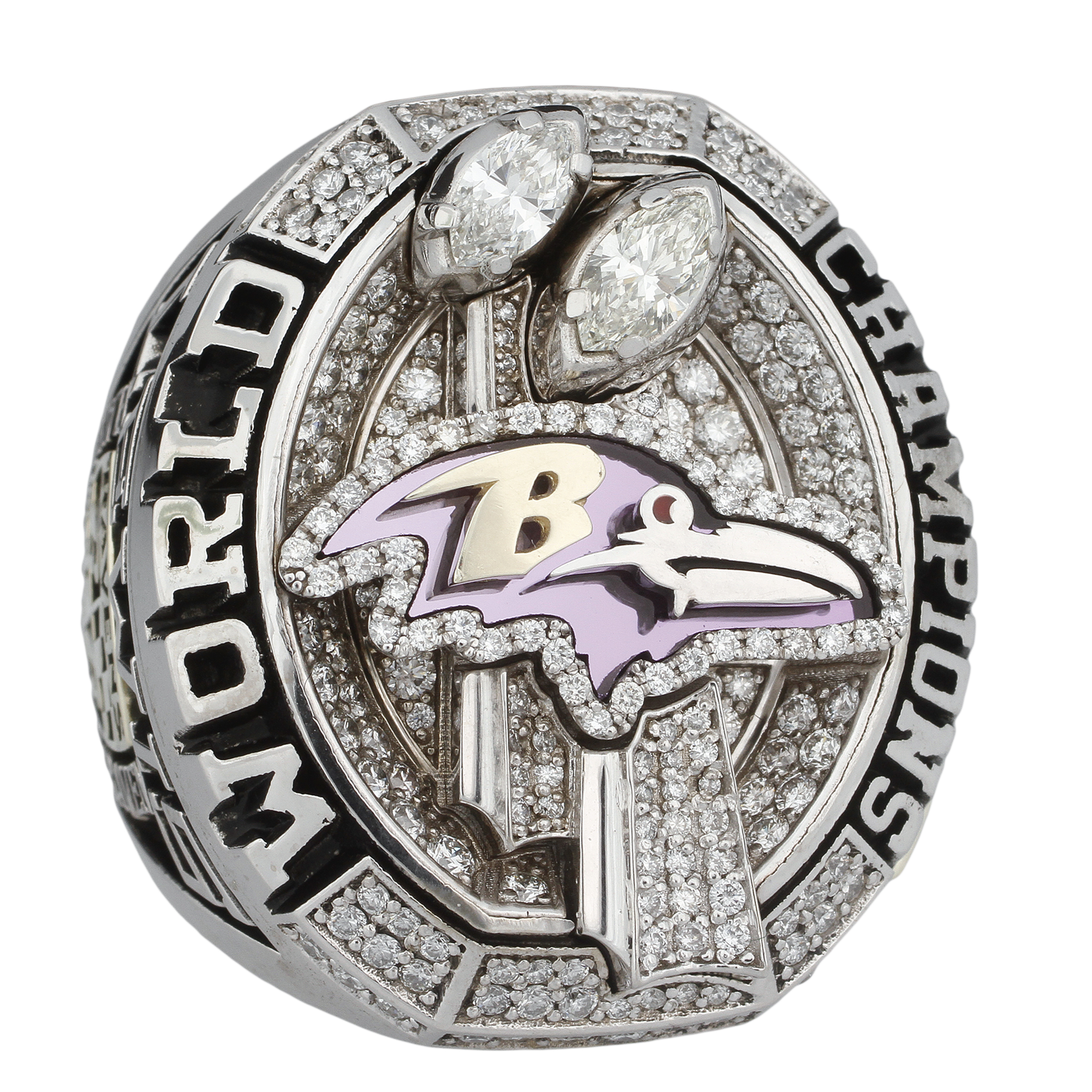 Lot Detail - Jamal Lewis 2012 Baltimore Ravens Super Bowl XLVII Championship Ring With ...