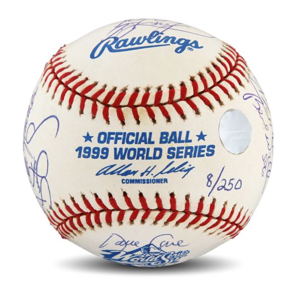1999 NY Yankees Team Signed Baseball – Brigandi Coins & Collectibles