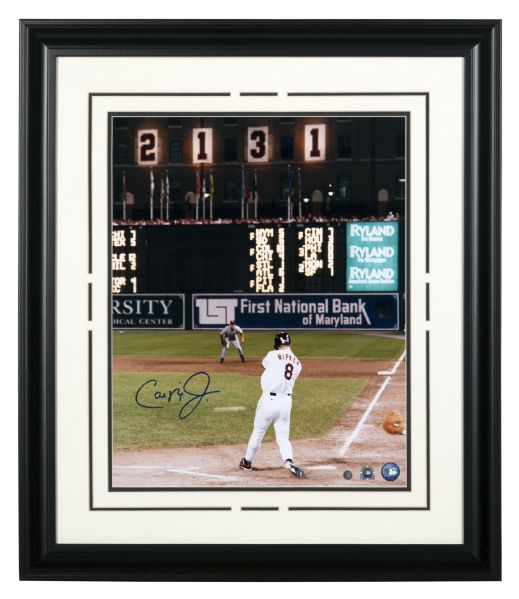 Cal Ripken Jr Autographed Baltimore Orioles 16x20 Framed