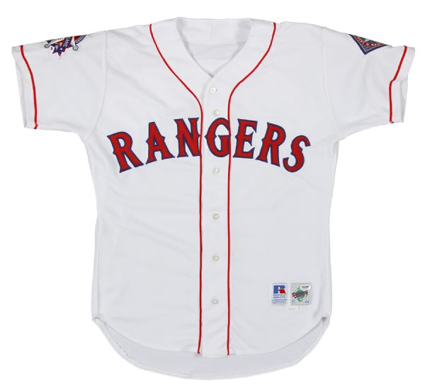 1993 Ivan Rodriguez Game Worn Texas Rangers Jersey - Purchased