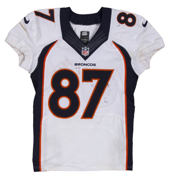 broncos game used jersey