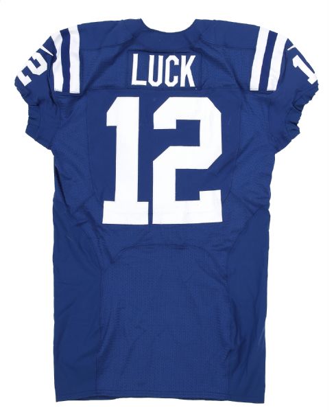 Lot Detail - Andrew Luck Signed 2013 Indianapolis Colts Game Used Home  Jersey (Panini LOA)