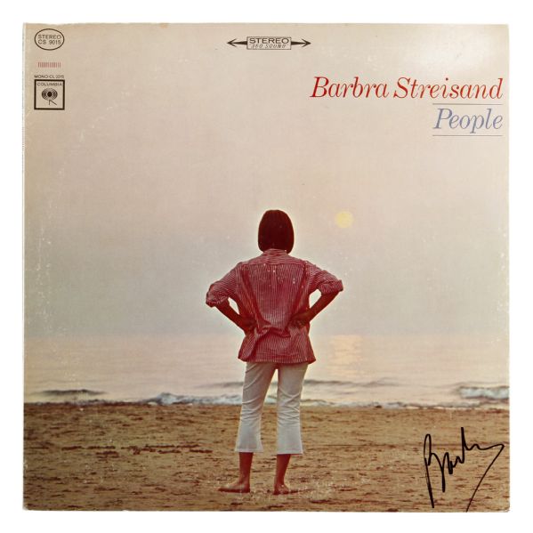 Lot Detail Barbra Streisand Signed 1964 People Album Cover