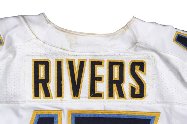 Phillip Rivers 2004 Game Worn San Diego Chargers Home Jersey Mears