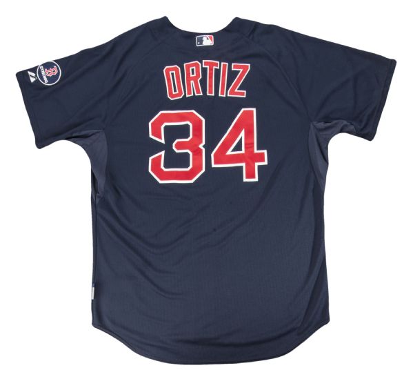 Lot Detail - 2013 David Ortiz Boston Red Sox Game Worn Home Jersey