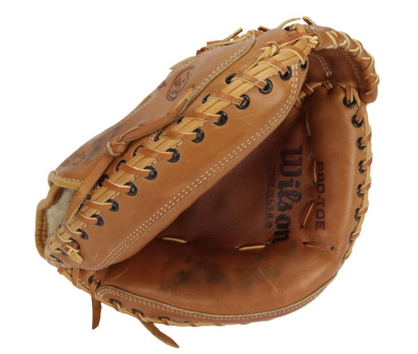 Carlton Fisk Baseball Glove Leather Bifold Wallet Reclaimed 