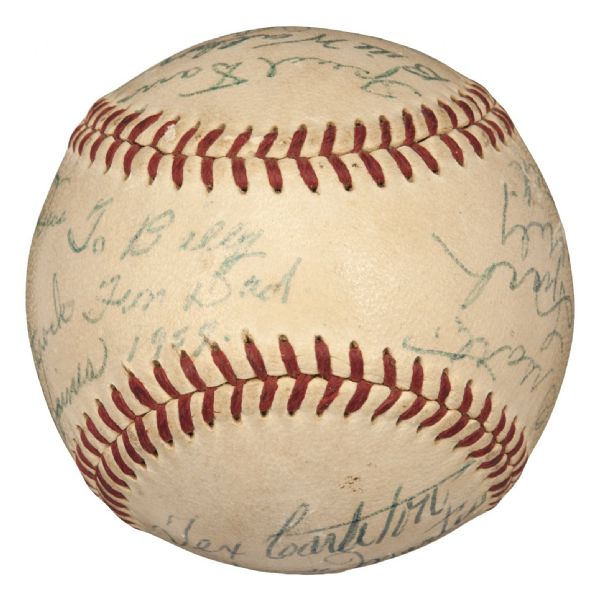 1957 St. Louis Cardinals Autographed Official Baseball With 30