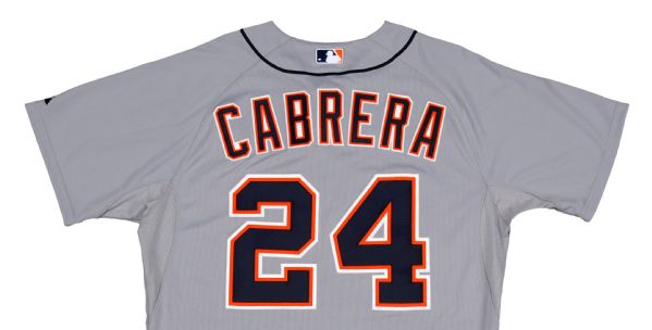 Cabrera Exclusive! Miguel Cabrera Game-Used Road Jersey (MLB AUTHENTICATED)