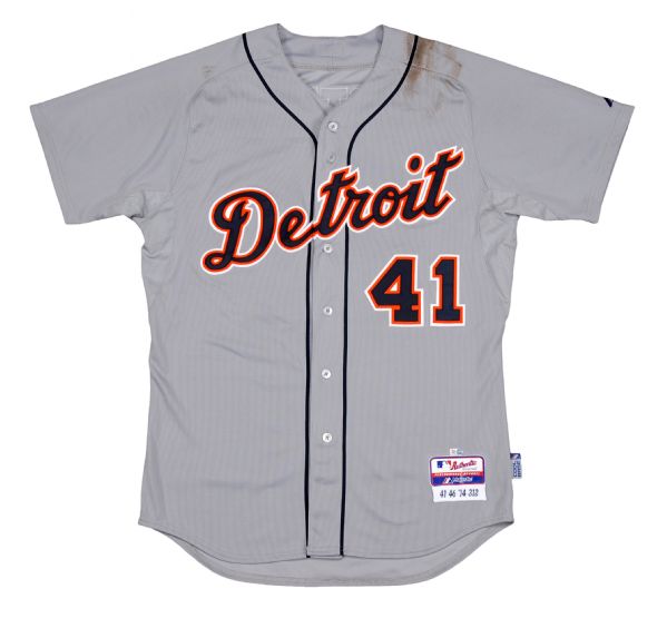 2015 Victor Martinez Game Used Detroit Tigers Throwback Uniform., Lot  #42221