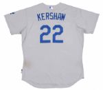 2014 Clayton Kershaw Game used Los Angeles Dodgers Opening Day Road Jersey From Australia Series - 1st Win of Cy Young Season (MLB Authenticated)
