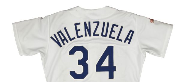 Fernando Valenzuela Dodgers World Series 2020 Patch Flex Base Jersey 