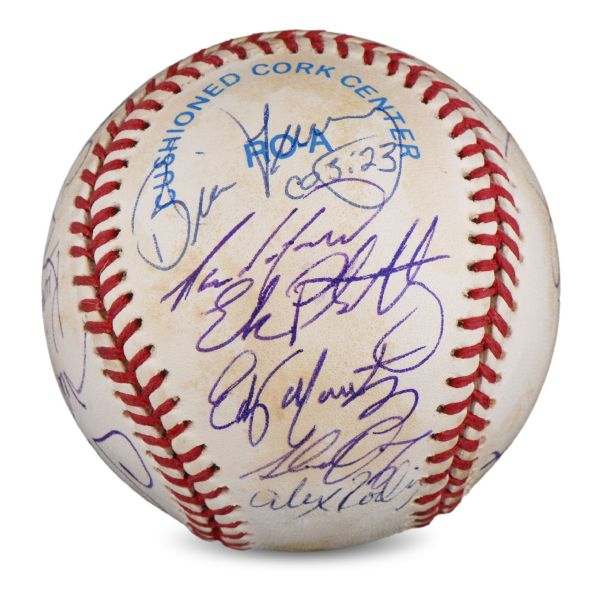 Lot Detail - 1995 Seattle Mariners Team Signed Baseball With Alex Rodriguez  Rookie Signature and Griffey jr