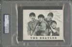Beatles Immaculate Signed Photograph Autographed By All 4 (PSA/DNA MINT 9) (Lennon, McCartney, Harrison, Starr)