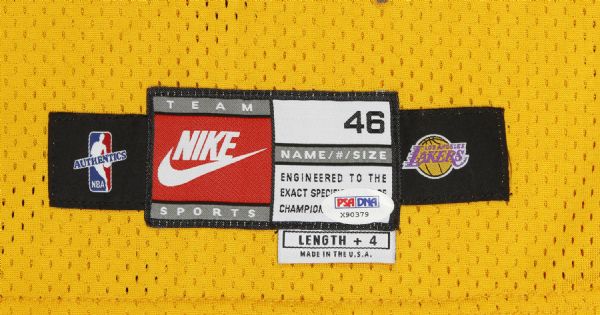 Lot Detail - 2007-08 Derek Fisher Los Angeles Lakers Signed Game Worn Home  Jersey *MEARS LOA/JSA*