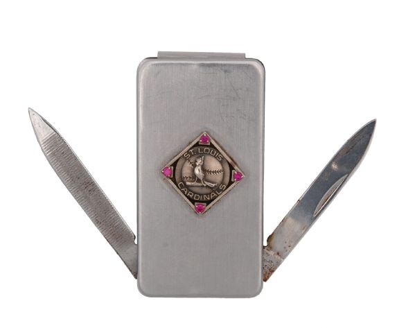Lot Detail - 1960s Era Vintage St. Louis Cardinals Imperial Money Clip with  Knife and File
