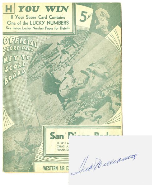 1937 San Diego Padres, No. 19 Ted Williams – Oldtime Baseball Game