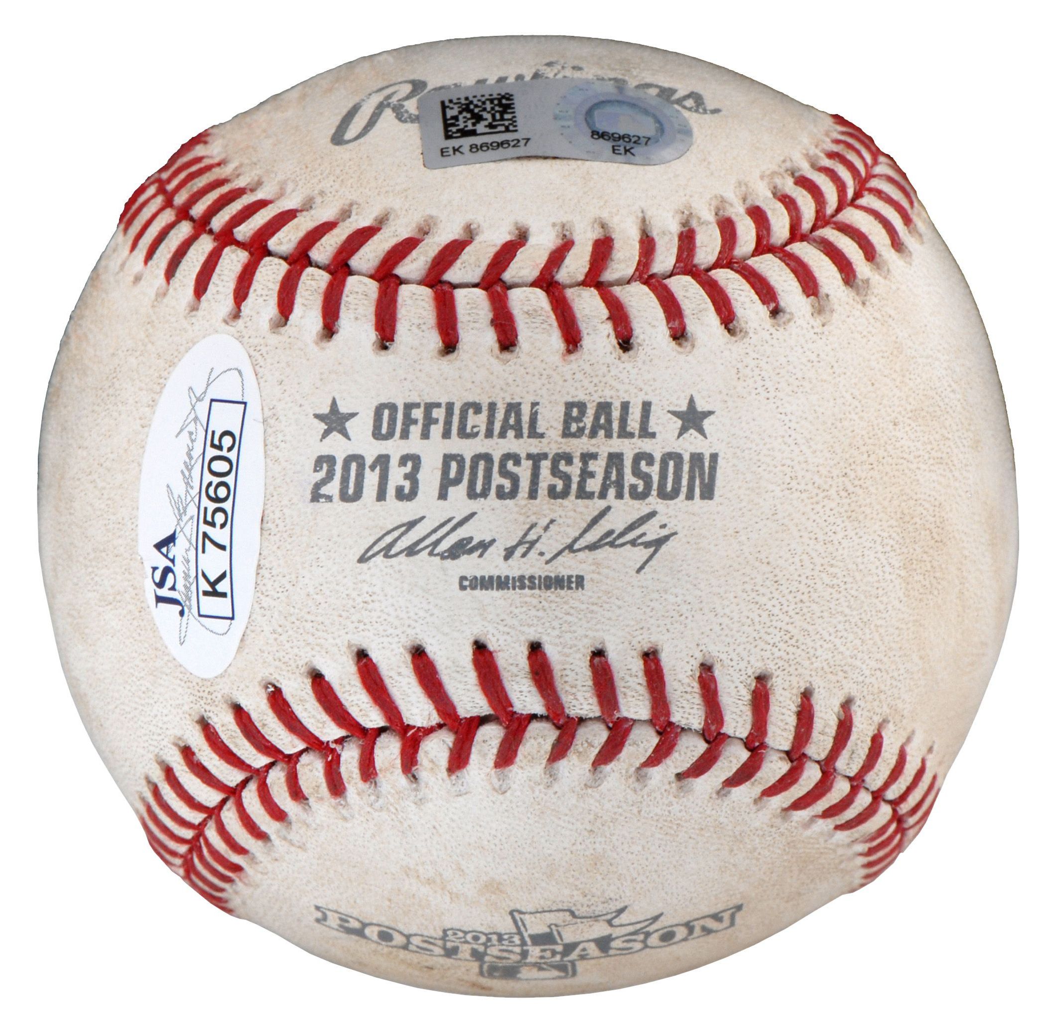 Lot Detail - 2013 Clayton Kershaw Game Used and Signed NLCS Postseason Baseball (MLB Authenticated)