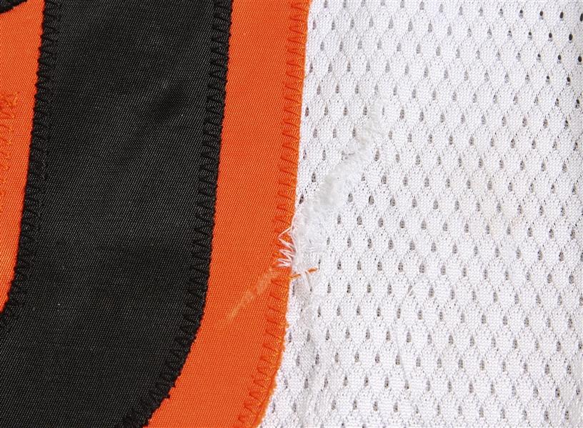 Lot Detail - 2010 Carson Palmer Game Used Cincinnati Bengals Road Uniform  From 11/10/10 Game at Indianapolis (Jersey & Pant)