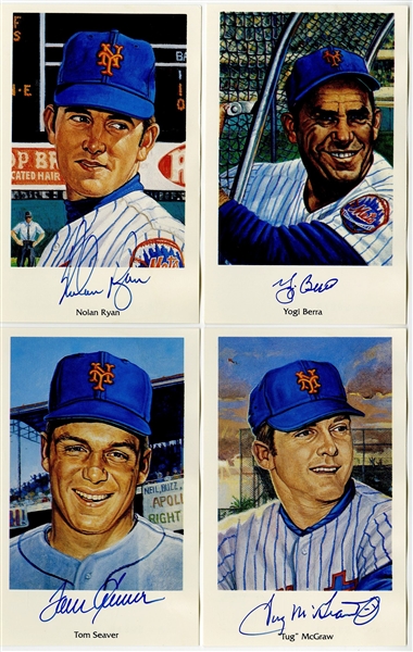 1969 WSC NY Mets Team Signed Photo 11x14 Tom Seaver Berra Nolan Auto +25 Sig
