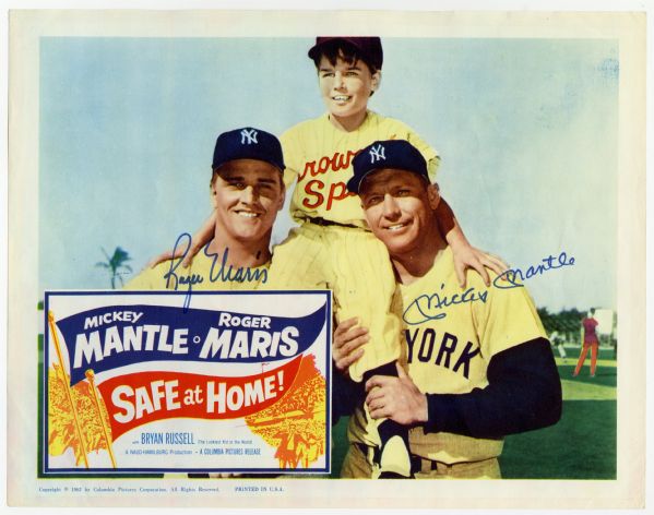 Lot Detail - Roger Maris and Mickey Mantle Dual Signed 8x10 Photo