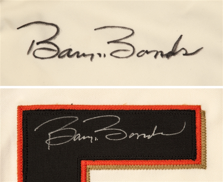 Lot Detail - 2007 Barry Bonds Game Used & Signed San Francisco Home Jersey  With Pants (Bonds COA)
