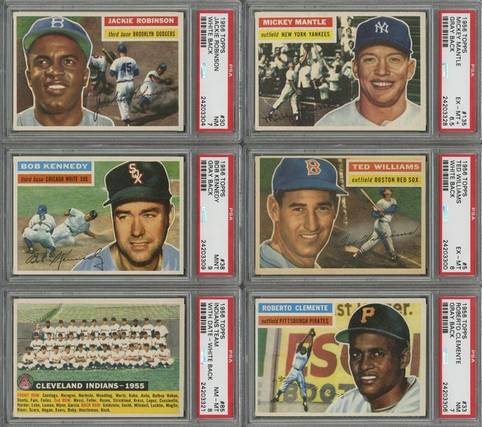 CHICAGO WHITE SOX 1956 Topps Baseball Card Team Lot 10 Cards