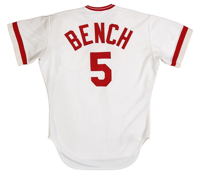 Johnny Bench Signed Heavily Inscribed STAT Cincinnati Reds Jersey PSA —  Showpieces Sports