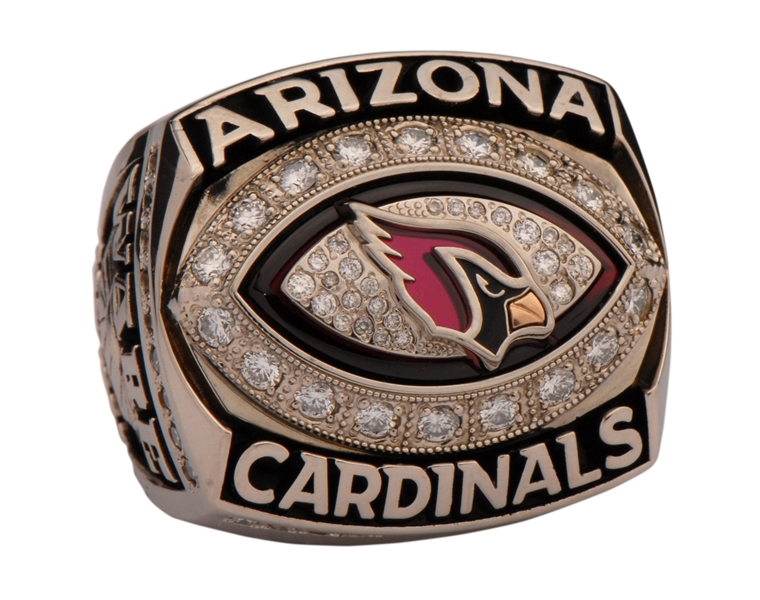 Lot Detail - 2008 Arizona Cardinals NFC Championship Player Ring (Ware)  with Presentation Box