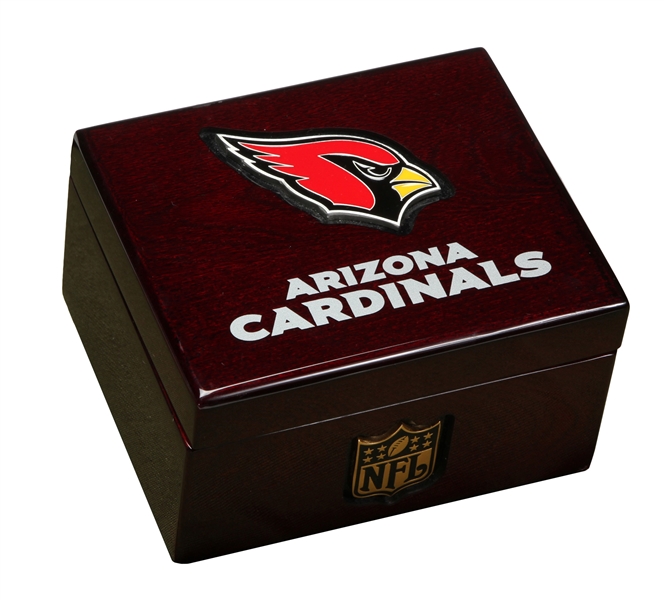 STL file NFL BALL KEY RING ARIZONA CARDINALS WITH CONTAINER 🔑・3D