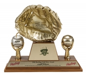 Andre Dawsons 1982 Gold Glove Award Presented to and Personally Owned by Dawson (Dawson LOA)